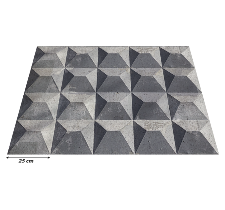 Tapis vinyle motif Texture béton brut - TenStickers