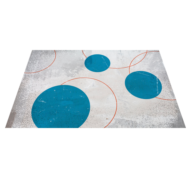Tapis vinyle geometrique Motif brutaliste - TenStickers