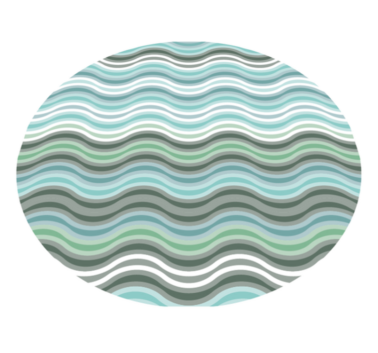 Tapis vinyle salon Vagues scandinaves - TenStickers