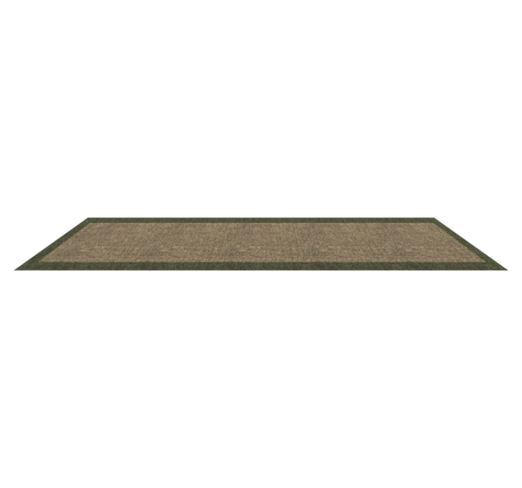 Tapis vinyle moderne avec cadre vert - TenStickers