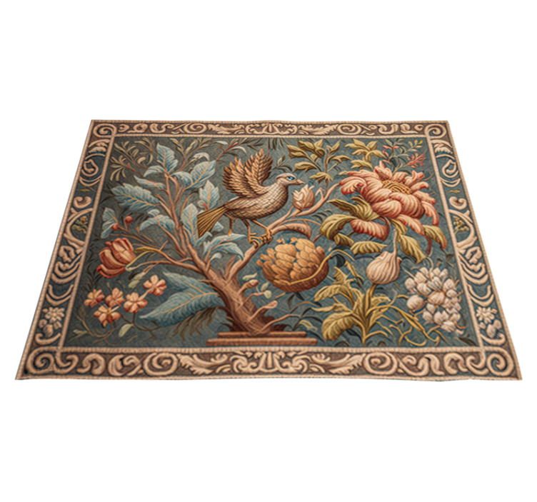 Tapis vintage tapisserie flamande - TenStickers