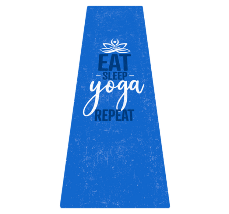 Tapis vinyle "Eat, Sleep, Yoga, Repeat" - TenStickers