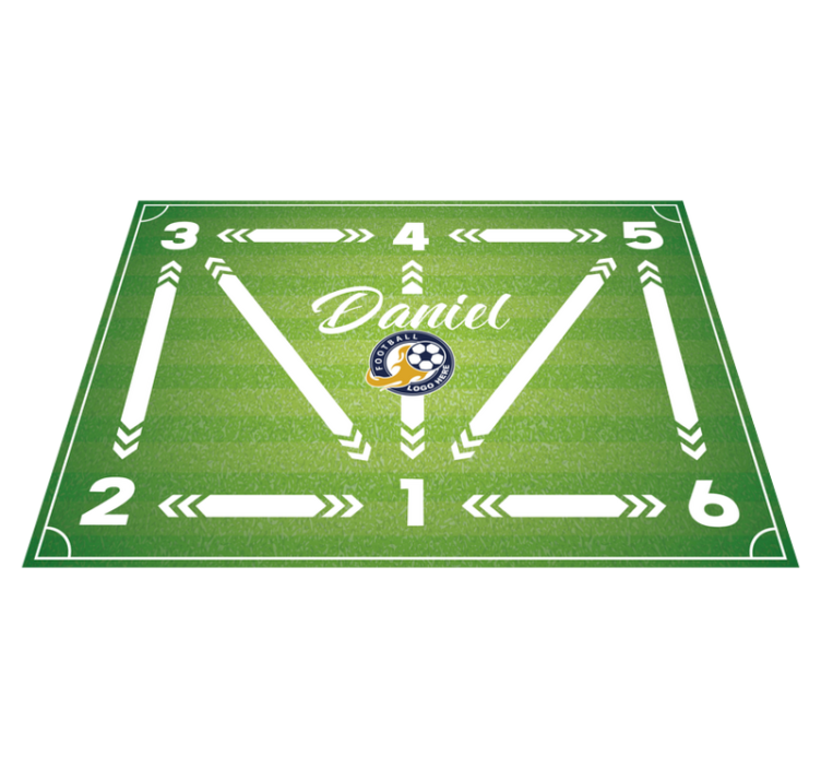 Tapis vinyle entraînement de football - TenStickers
