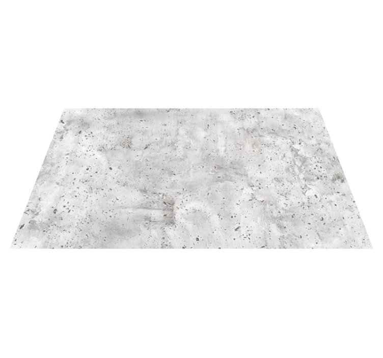 Tapis vinyle salle a manger effet béton gris - TenStickers