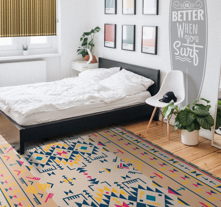 Tapis vinyles géométriques décor à motifs géométraux - TenStickers