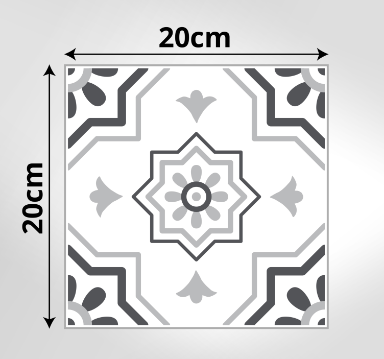 Tapis vinyle cuisine motifs gris élégants - TenStickers