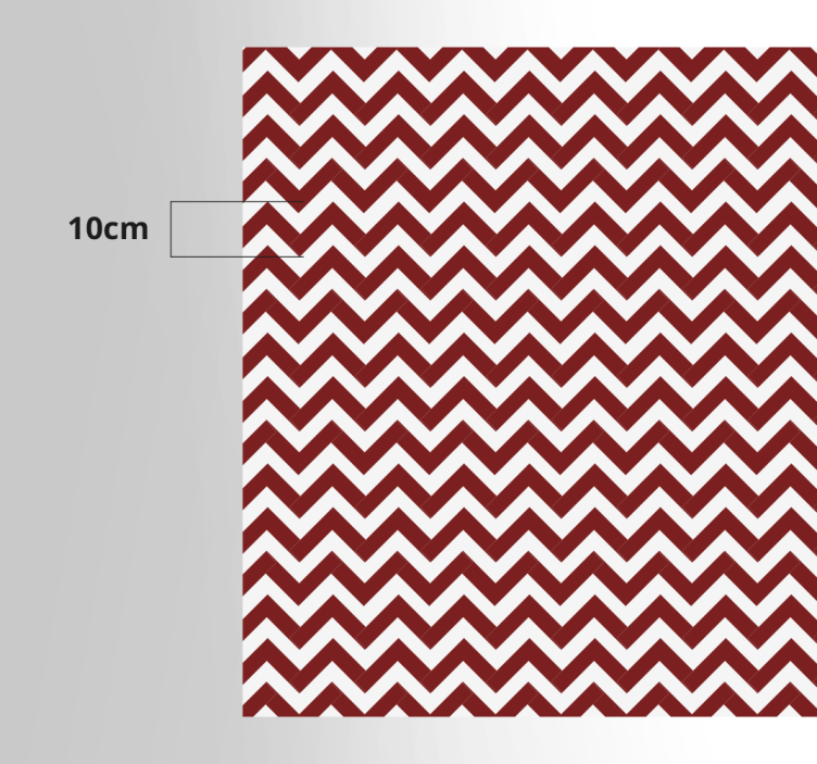 Tapis vinyles géométriques style chevron rouge - TenStickers
