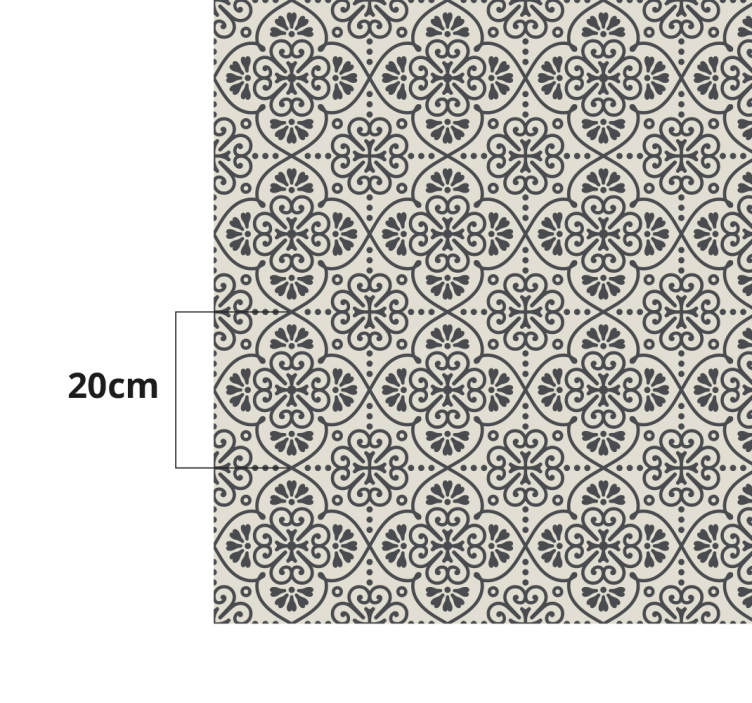 Tapis mosaique vinyle motif de mosaïque élégant - TenStickers