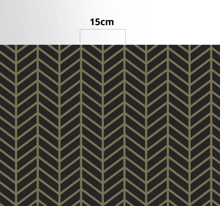 Tapis vinyle motif rayé chevrons - TenStickers