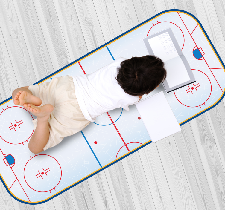 Tapis de jeu Terrain de hockey sur glace - TenStickers