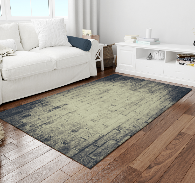 Tapis vinyle minimaliste brique en détresse - TenStickers