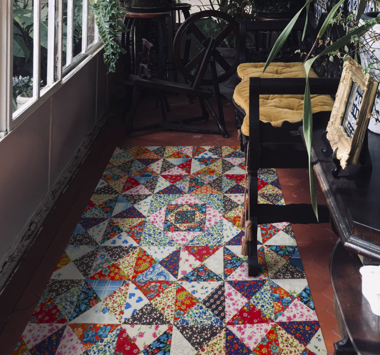 Tapis mosaique vinyle patchwork de mosaïque - TenStickers