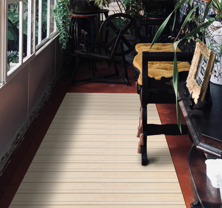 Tapis vinyle Relief tasseaux de bois - TenStickers