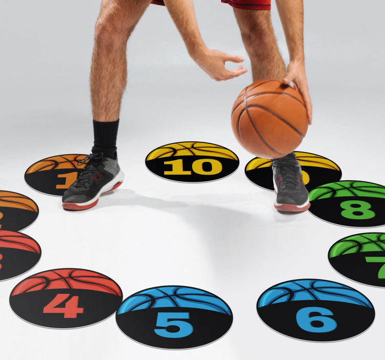 Tapis vinyle ado pack d'entraînement de basket - TenStickers