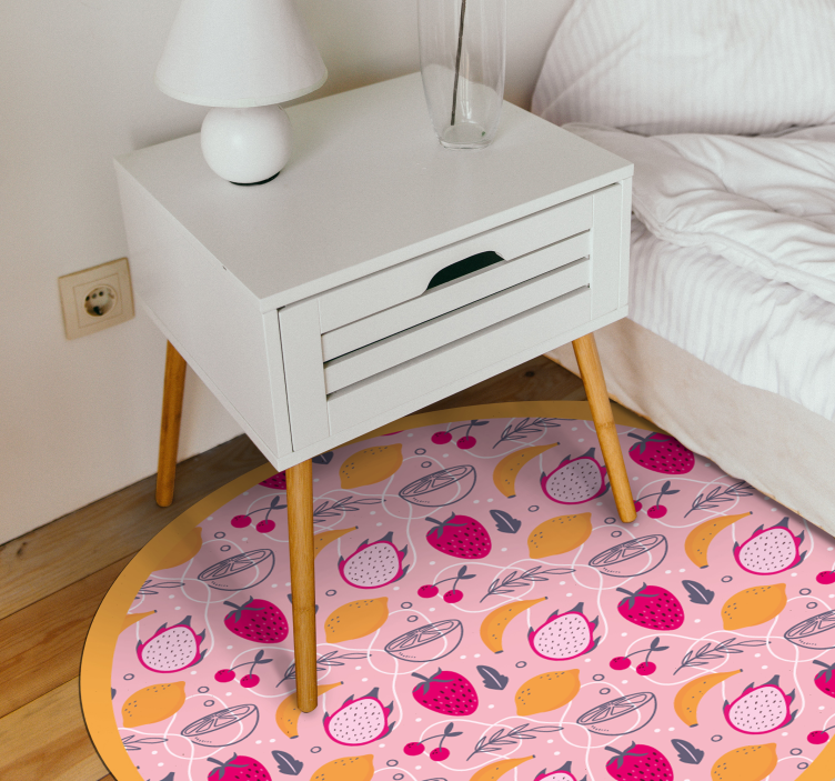 Tapis vinyle animal délice fruité - TenStickers