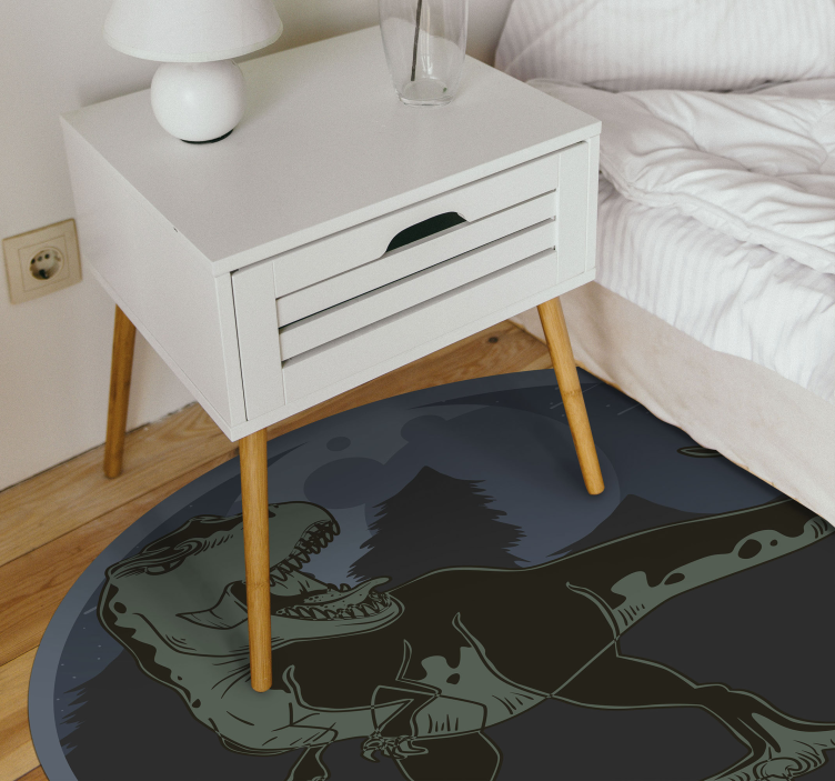 Tapis vinyle animal illustration de dinosaure - TenStickers