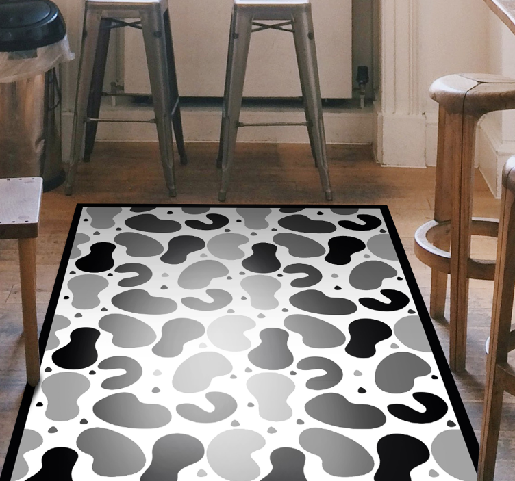 Tapis vinyle animal inspiré du cuir de vache - TenStickers