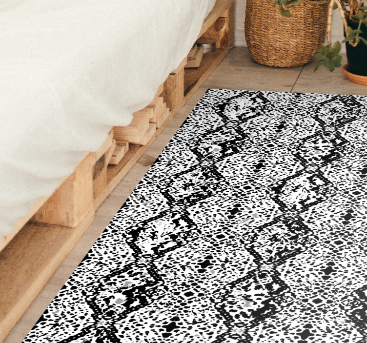 Tapis vinyle animal monochrome fissuré - TenStickers