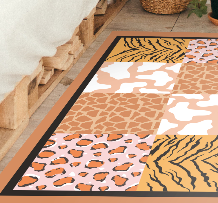 Tapis vinyle animal motifs d'animaux sauvages - TenStickers