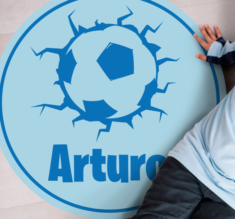 Tapis vinyle autres tapis ballon de football personnalisé - TenStickers