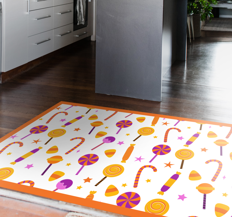 Tapis vinyle cuisine conception de bonbons colorés - TenStickers