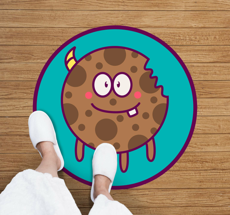 Tapis vinyle autres tapis cercle de dessin animé de biscuits - TenStickers