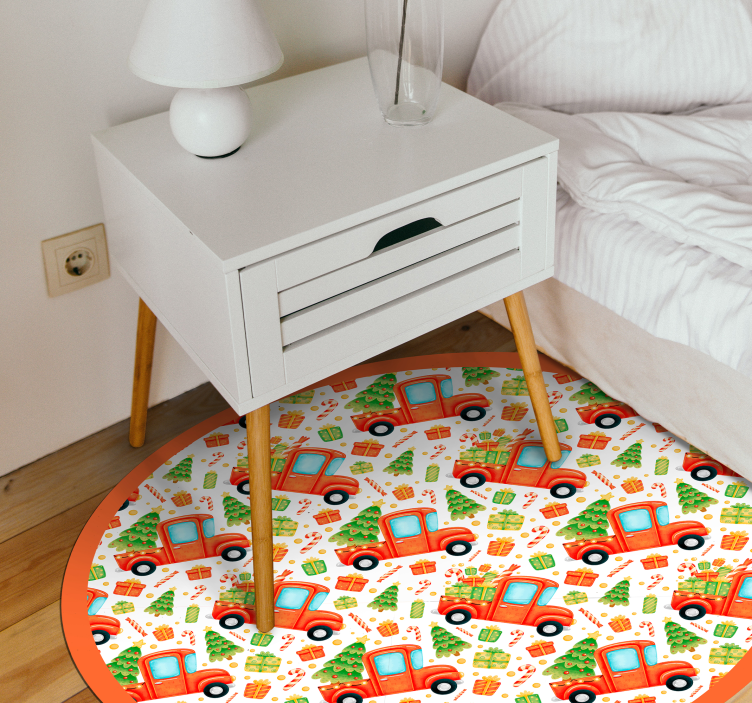 Tapis vinyle autres tapis cercle de transport ludique - TenStickers