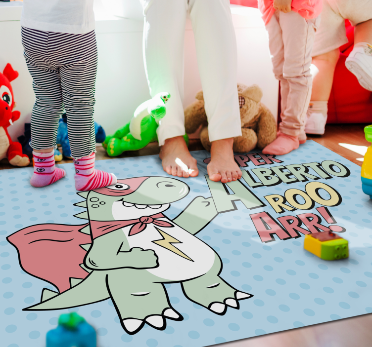 Tapis vinyle autres tapis dinosaure de super-héros - TenStickers