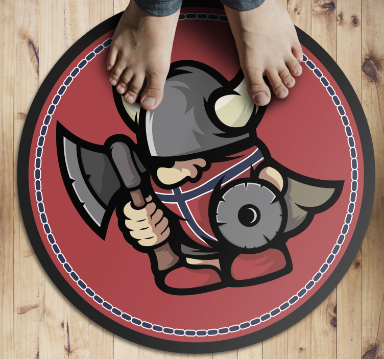 Tapis vinyle autres tapis emblème du guerrier viking - TenStickers