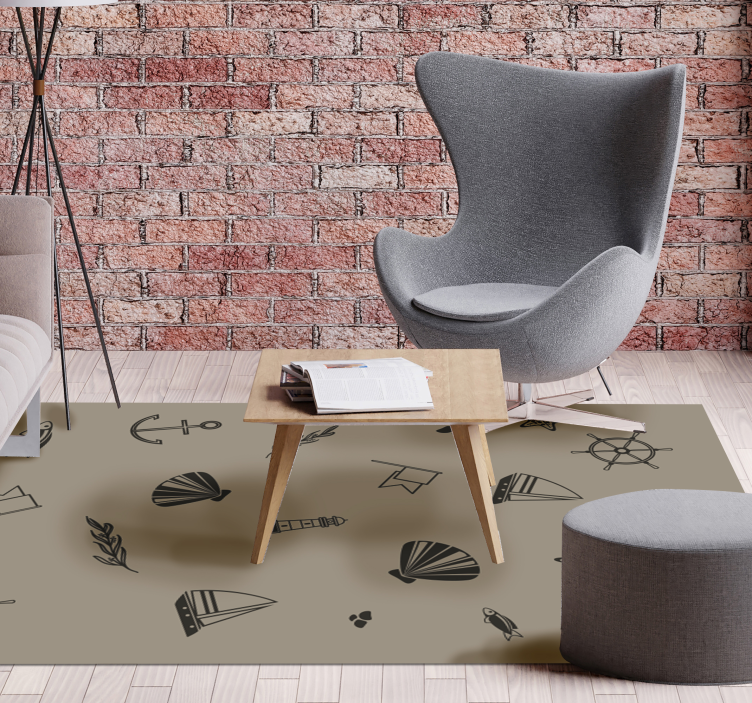 Tapis vinyle autres tapis icônes nautiques - TenStickers