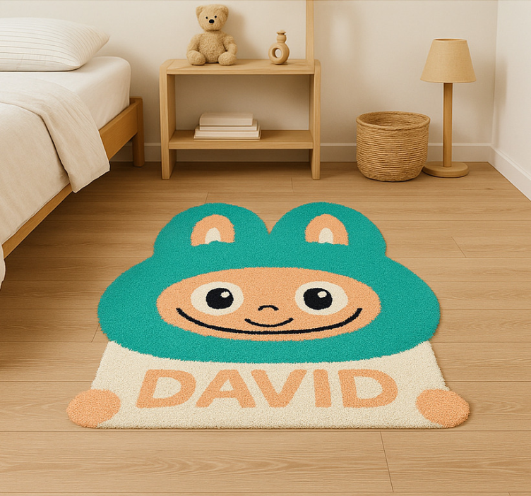 Tapis vinyle autres tapis labubu turquoise personnalisé - TenStickers