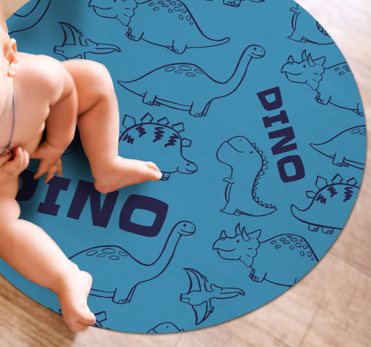 Tapis vinyle autres tapis sur le thème des dinosaures - TenStickers