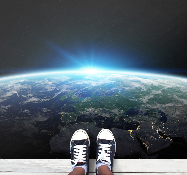 Tapis vinyle ado l'horizon lumineux de la terre - TenStickers