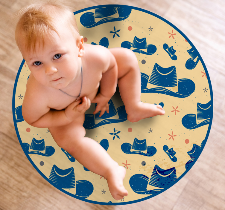 Tapis vinyle chambre bébé aire de jeux circulaire - TenStickers