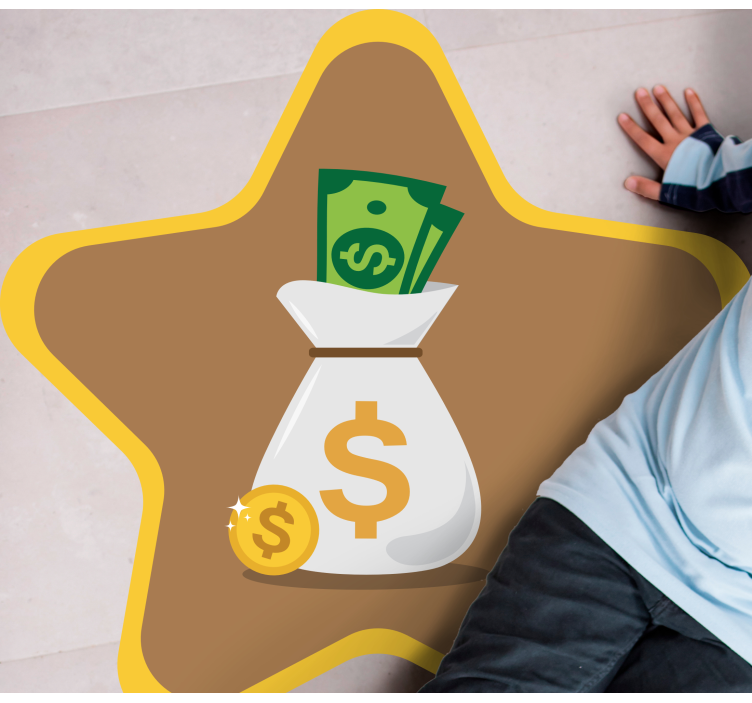 Tapis vinyle autres tapis logo du sac d'argent - TenStickers