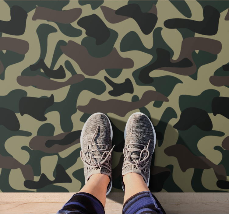 Tapis vinyle animal motif de camouflage - TenStickers