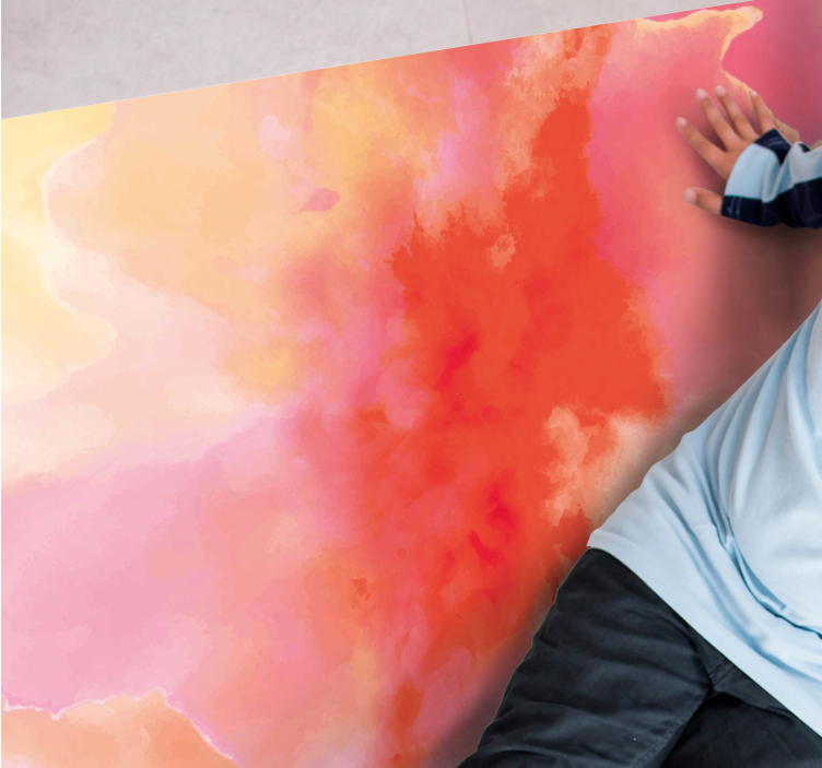 Tapis vinyle autres tapis teintes abstraites vibrantes - TenStickers