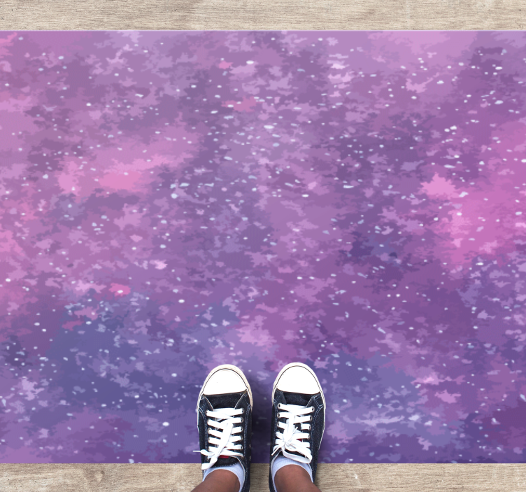 Tapis vinyle étoile vue de la galaxie étoilée - TenStickers