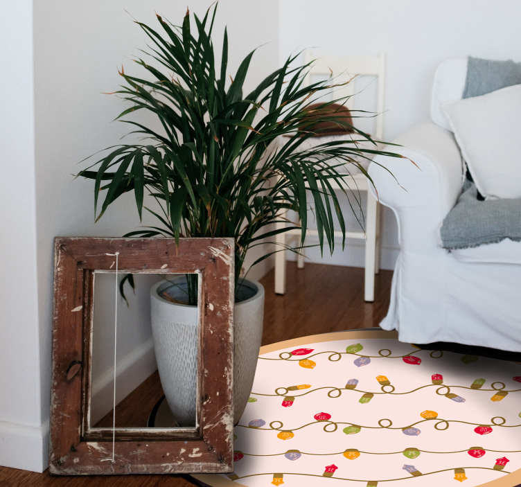 Tapis vinyle  événements guirlande festive - TenStickers