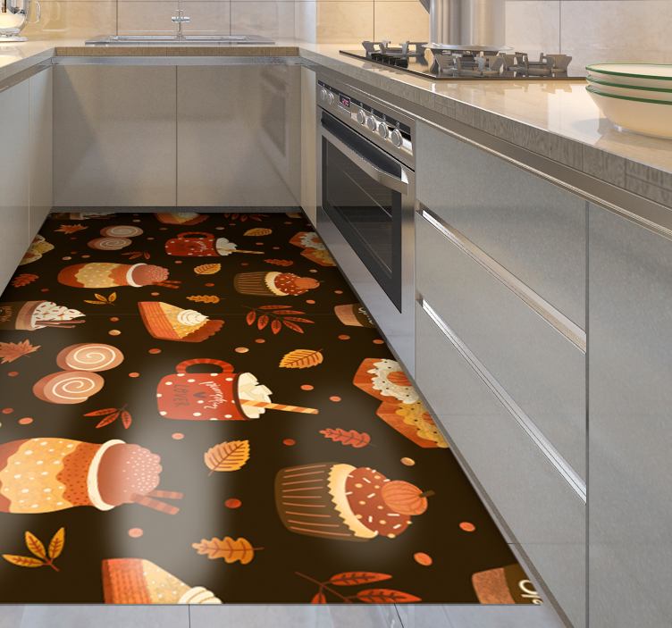 Tapis vinyle cuisine joie de l'indulgence sucrée - TenStickers