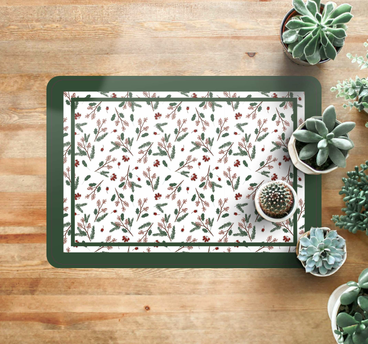 Tapis vinyle fleurs et plantes jardin botanique - TenStickers