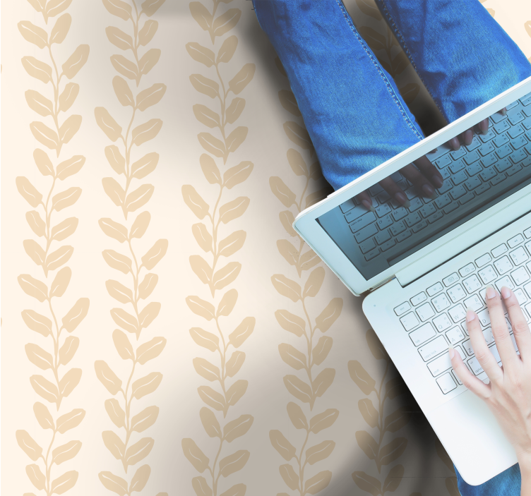 Tapis vinyle fleurs et plantes motif botanique - TenStickers