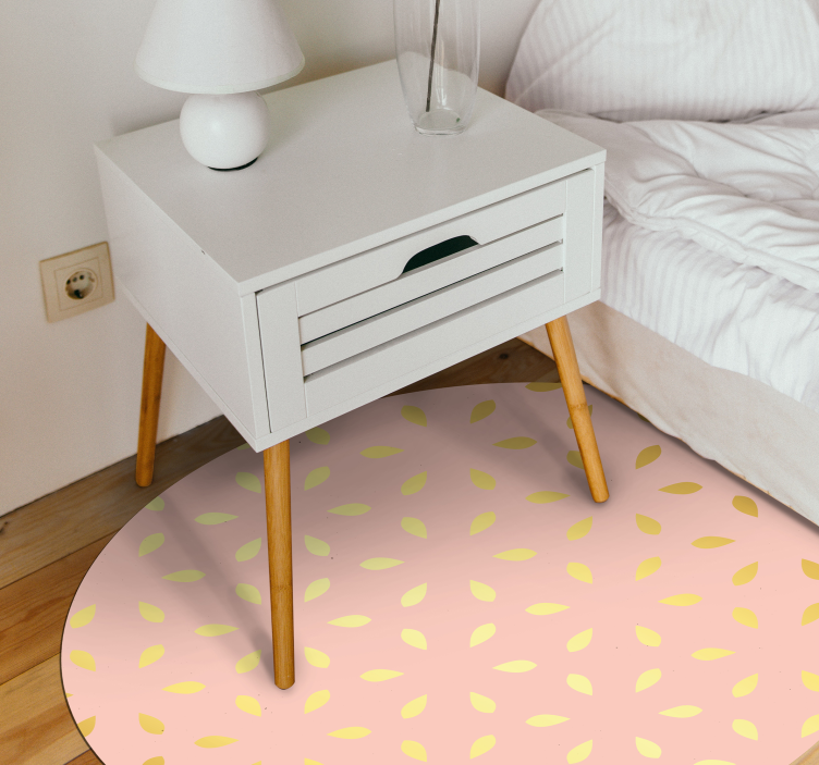 Tapis vinyle fleurs et plantes motif de pétales pastel - TenStickers