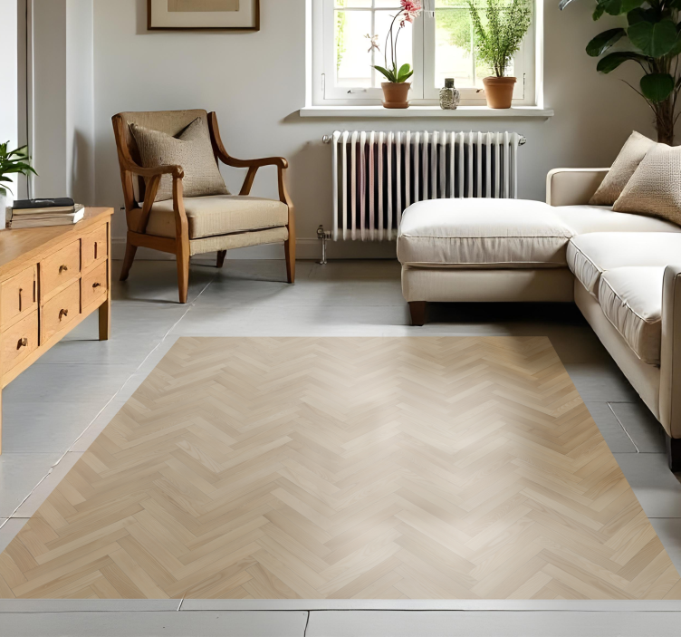 Tapis vinyle imitation parquet dalles en bois - TenStickers