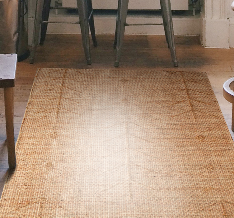 Tapis vinyle salon texture naturelle - TenStickers