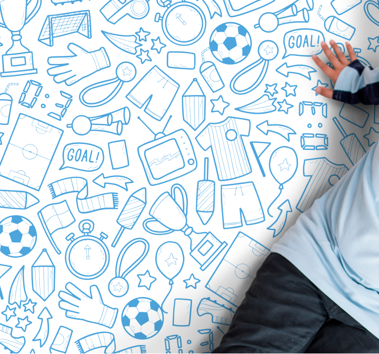 Tapis vinyle jeux éléments sportifs - TenStickers