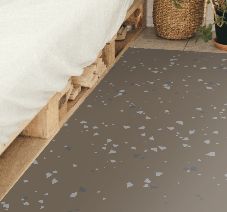 Tapis vinyle chambre tons de terre texturés - TenStickers
