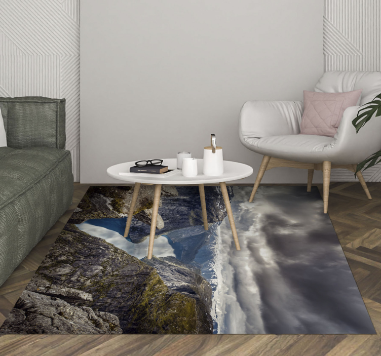 Tapis vinyle nature paysage aérien - TenStickers