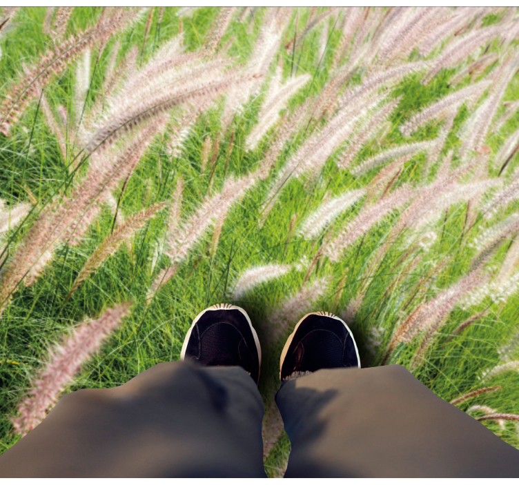 Tapis vinyle nature paysage verdoyant et luxuriant - TenStickers