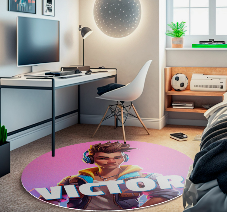 Tapis vinyle personnage masculin jeu vidéo  - TenStickers